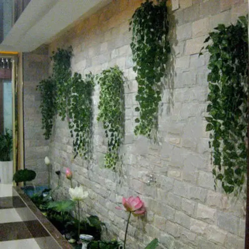 2M Wall Hanging Artificial Green Leaves Simulation Rattan Leaves Plant Ivy Leaf Home Wedding New Year Decoration Plant
