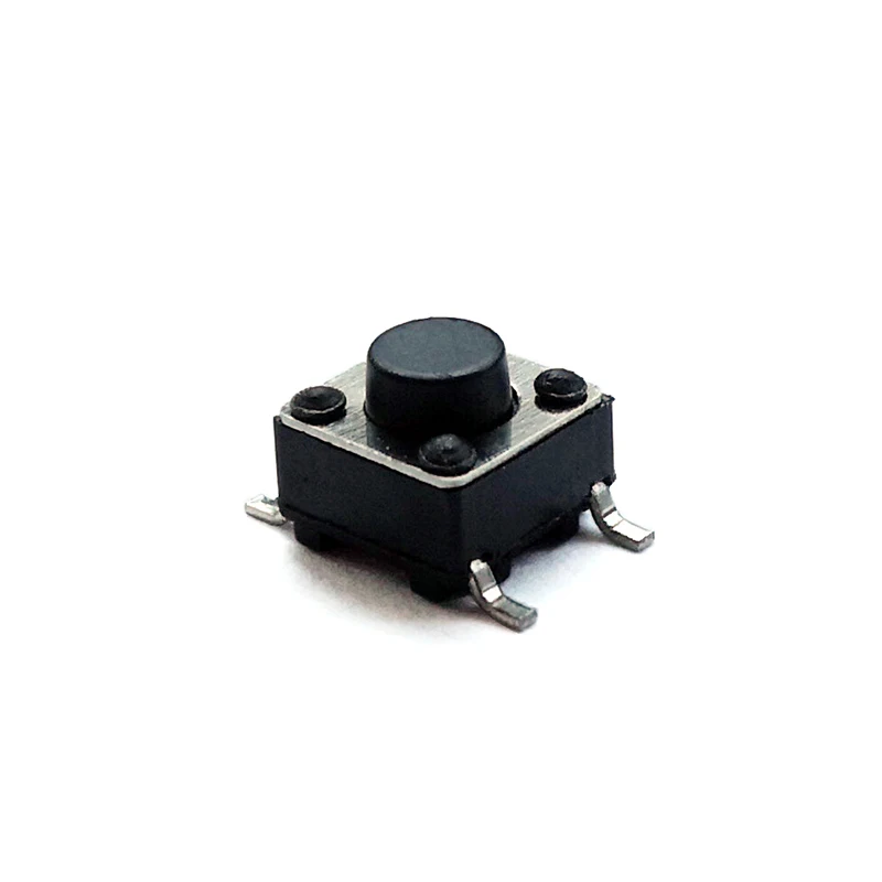 

50 pcs/lot 6*6*4.3-6.5 SMT 4 PIN 12V 0.5A Push Button Switch Tactile Tact Direct Plug-in Self-Reset Micro Interruptor