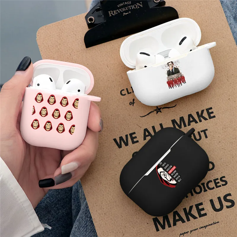 Силиконовый матовый чехол для Apple Airpods 1 2 беспроводных наушников аксессуары Airpod Pro