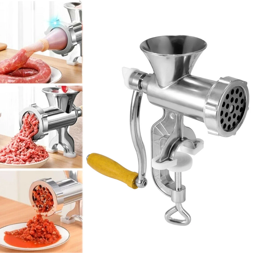 

Ручная мясорубка, измельчитель, шприц, ручная колбасная машинка, инструмент для наполнения, кухонный измельчитель, нержавеющая мясорубка, к...