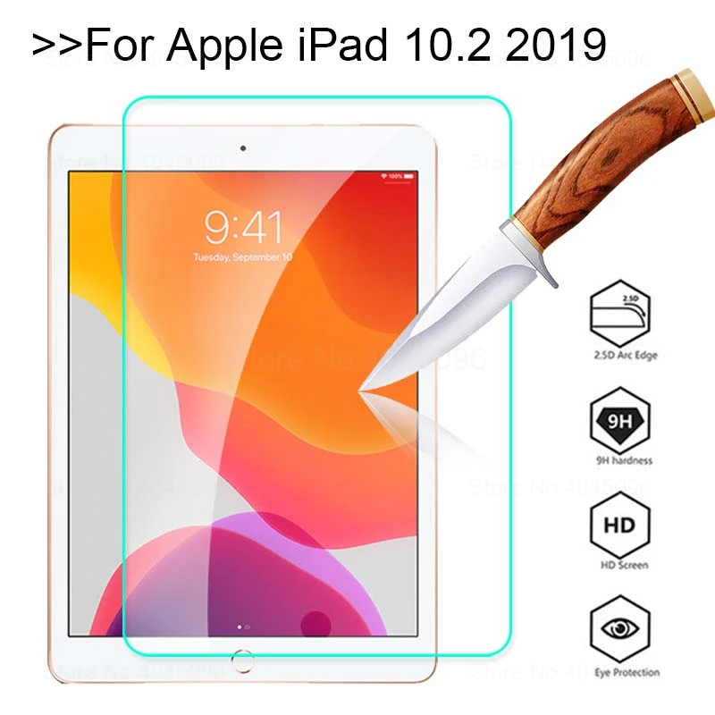 Закаленное стекло для iPad 10 2 2019 Защита экрана Apple 7 го поколения A2200 A2198 A2232 защитная