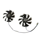 2 шт.компл. PLA09215B12H PowerColor Red Devil RX 480 470 580 охлаждающий вентилятор GPU для Red Dragon AX RX470 RX480 RX580 охлаждение видеокарт