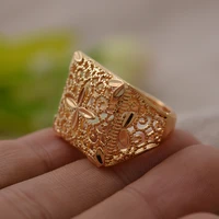 ethiopian gold ring 24k gold color exquisite ring jewelry indiaethiopianafricannigerianisrael for women girls gifts