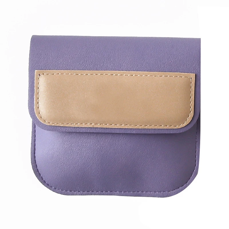 

Mini Small Female Wallet Case Key Money Bag Air Pods Protective Case Coin Purse Candy Color Women's Wallet bag Fashion PU Bag