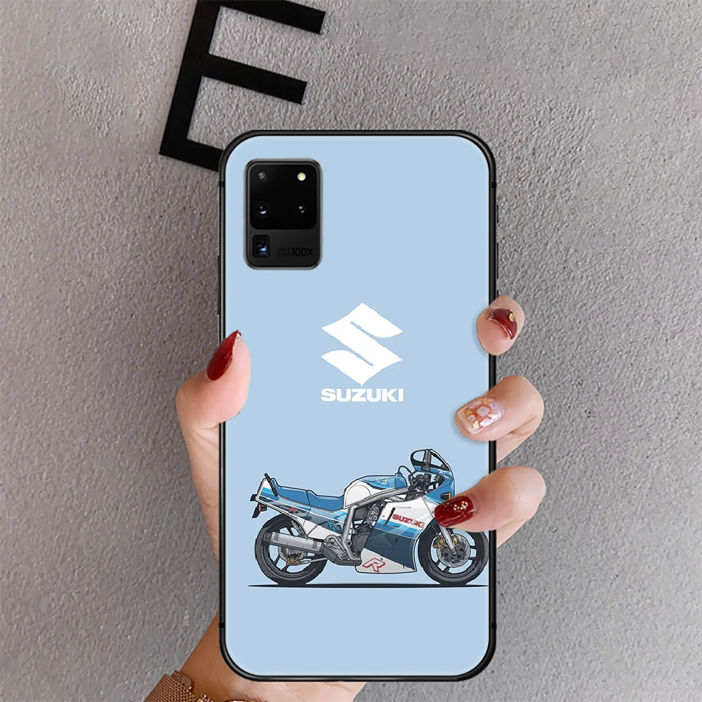 

Moto Suzuki Phone Case Cover For Samsung Galaxy Note S 7 8 9 10 20 21 10E Plus Lite Uitra Black Back Prime Pretty Black Etui