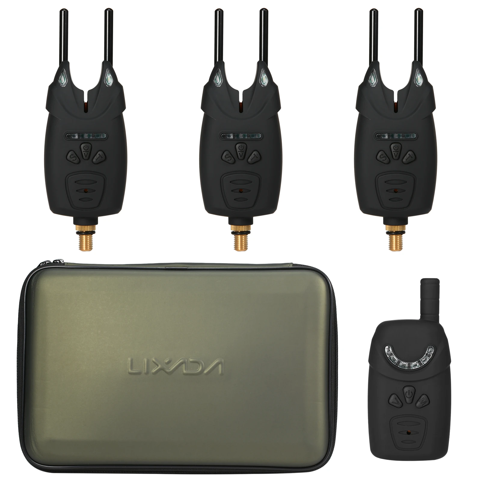 Lixada электрическая сигнализация для рыбалки светодиодсветодиодный Беспроводная