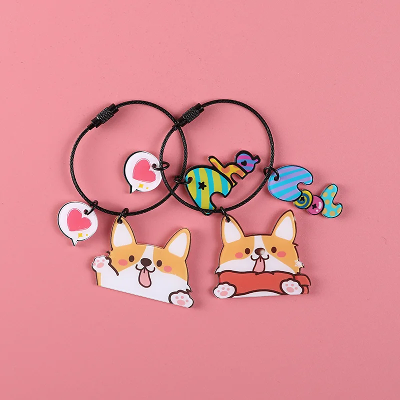 2020 креативный милый кулон Шиба корги Хаски брелок лучший друг собаки