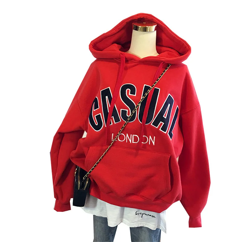 

Sweater Women 2021 Fall/winter New Style Korean Ins Fashion Embroidery Loose Hoodie Jacket Wn*