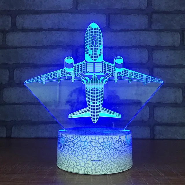 Новый пульт дистанционного управления Boeing Air Plane 7 цветов лампа 3d визуальные