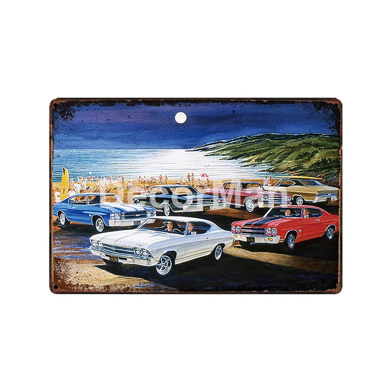 [DecorMan] sinclear Texaco бензиновая станция моторная масляная металлическая Картина Бар