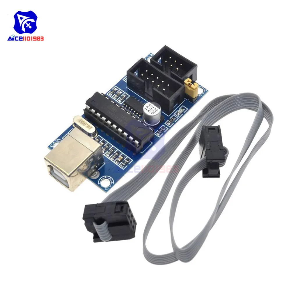 Diymore USBtinyISP USBTiny AVR ISP программатор 6/10 контактный загрузчик для Arduino Meag2560 UNO R3