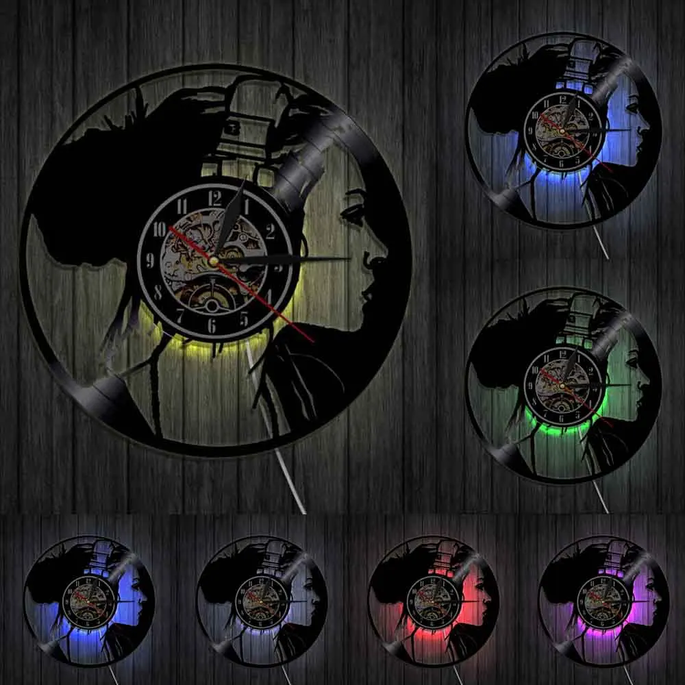 Музыкальные наушники для девочек прослушивание музыки настенные часы винтажные