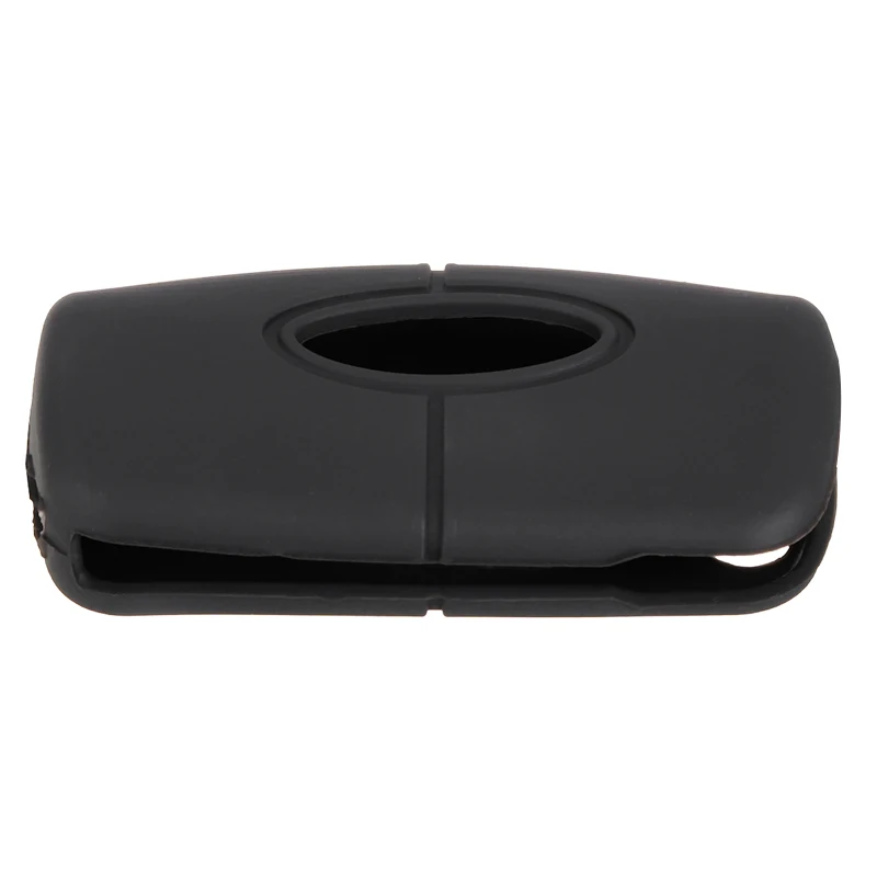 1pc Silicone Key Case Cover Black 3 Button For Ford Fiesta Focus Mondeo Falcon C-Max Eco Sport Galaxy Territory | Автомобили и