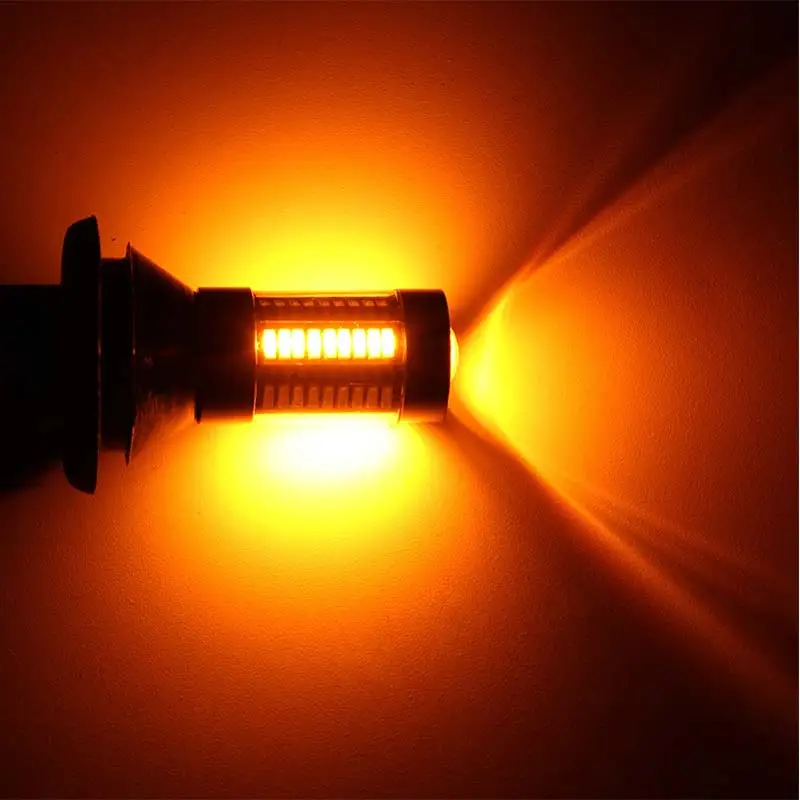 Двухцветные светодиодный лампы 2 шт. поворотные огни противотуманные фары 66SMD