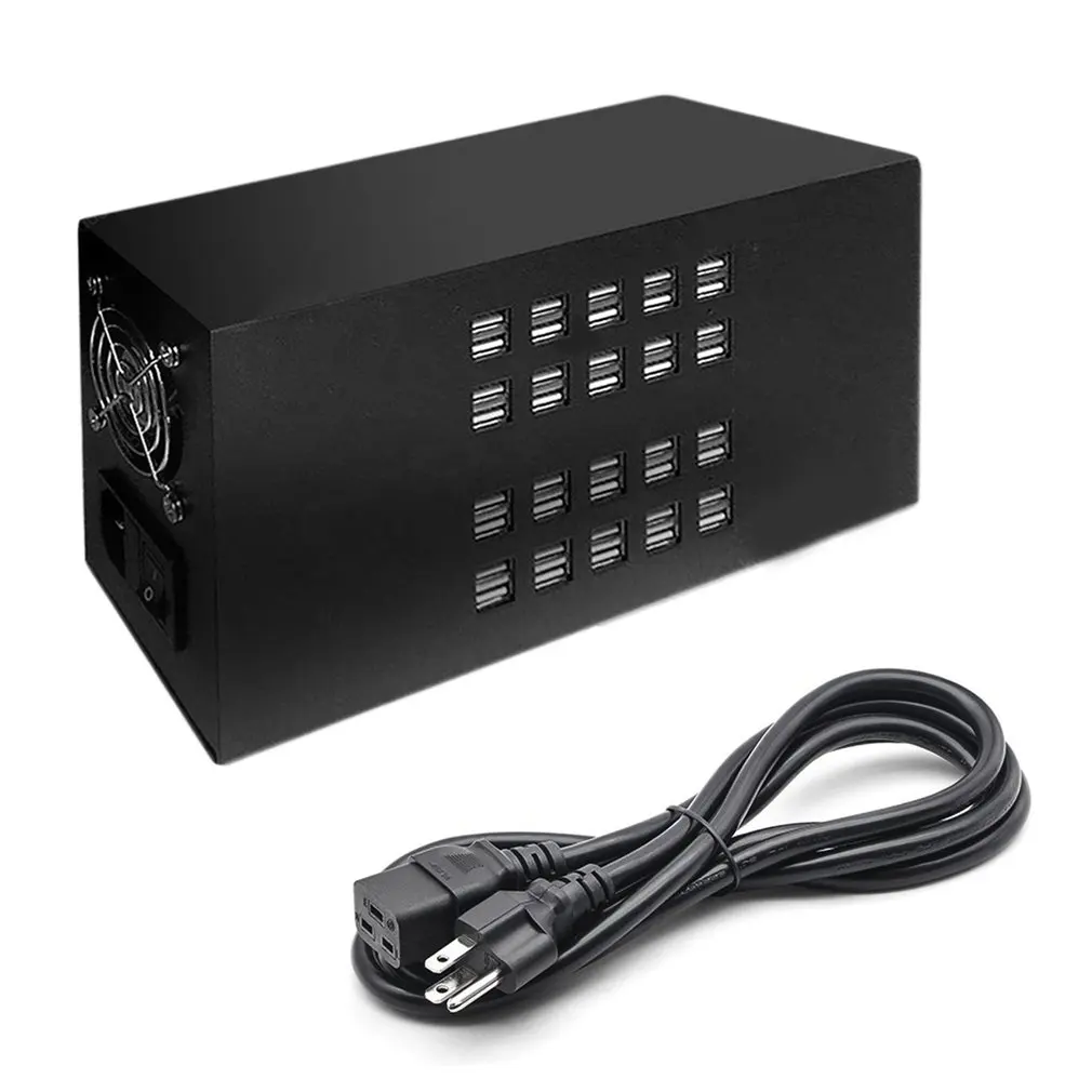 40 Порты usb-хаб 300W Зарядное устройство 5V 60A Смарт зарядная станция встроенный