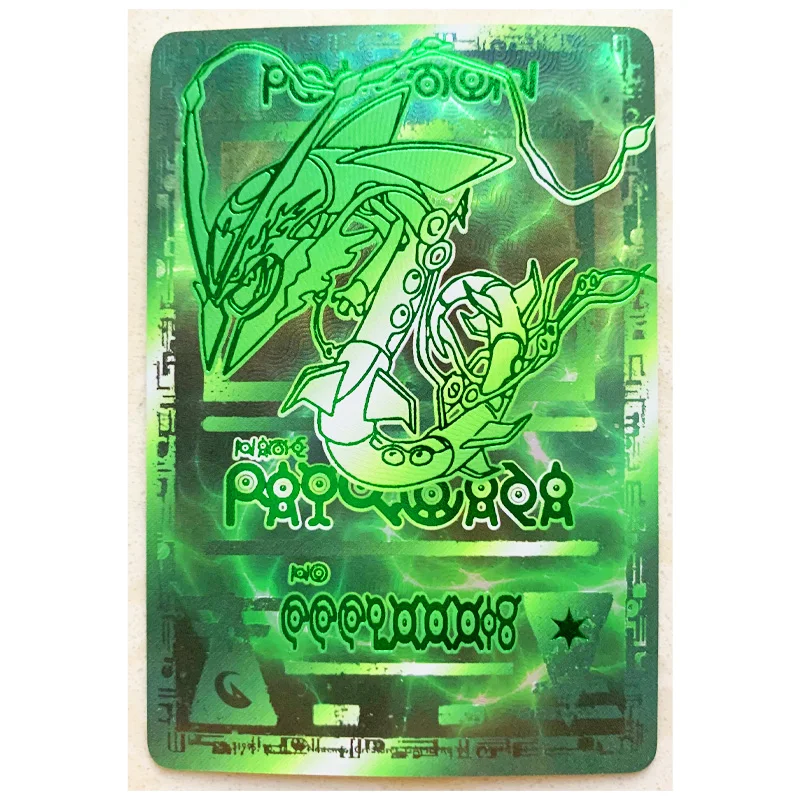 Juego coleccionable de Pok&eacute;mon Charizard Raiciu Mew, t&oacute;tem antiguos, pasatiempo, colecci&oacute;n de cartas de Anime-4