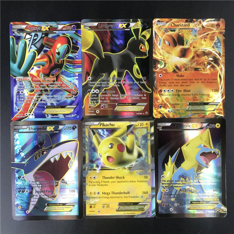 Лучшие продажи сияющие карты Pokemones игры битва карт 25 50 100 шт торговые карты игры Детские игрушки