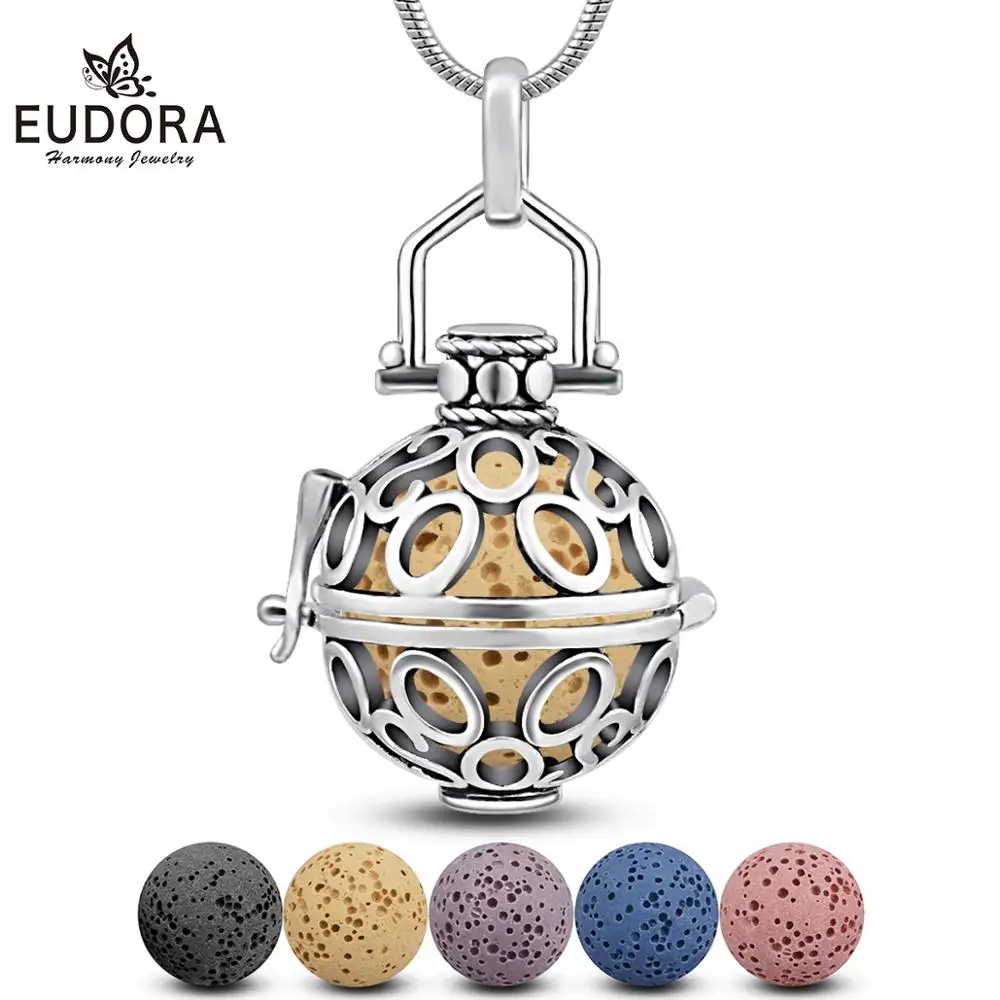 Медь EUDORA 18 мм круглая открытая клетка медальон кулон парфюм эфирное масло