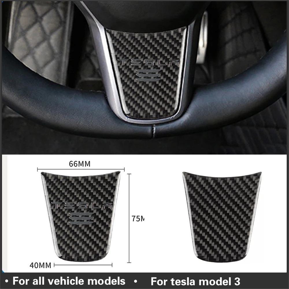 

Стайлинг автомобильного рулевого колеса IIOHOII Model3, декоративная крышка, Спортивная модификация, наклейка для Tesla Model 3, аксессуары для интерье...