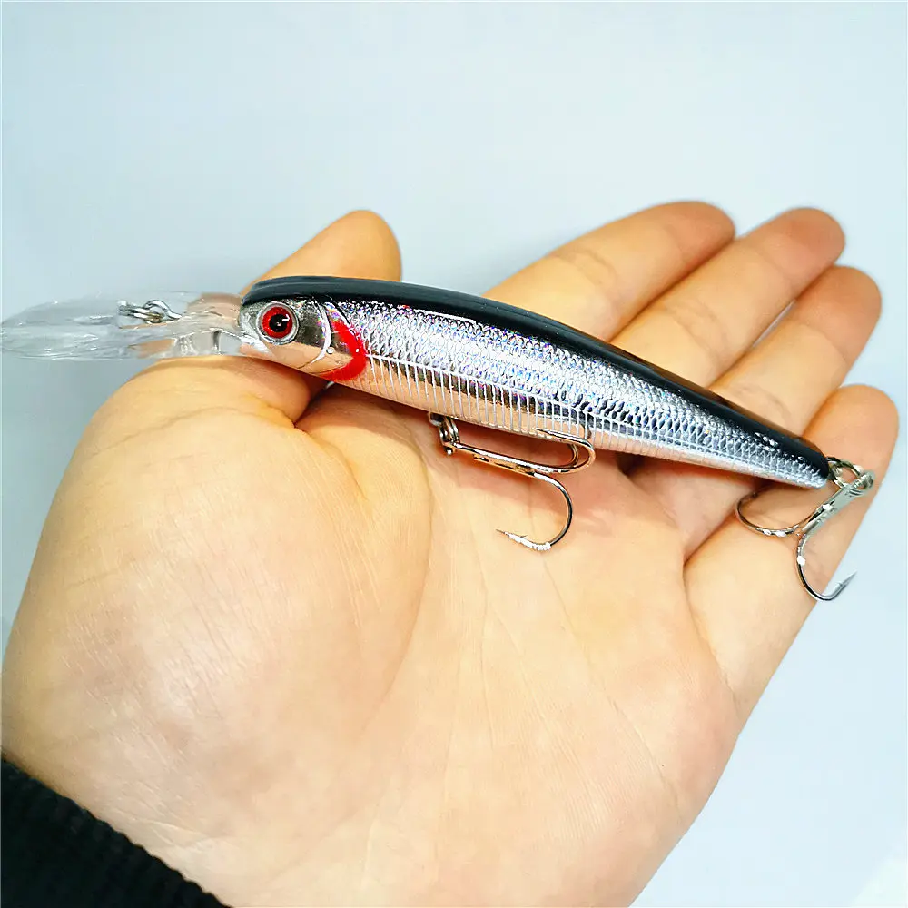 1 шт. Воблер для рыболовной наживки Minnow Swim Crankbait12.5cm/14 г искусственная твердая