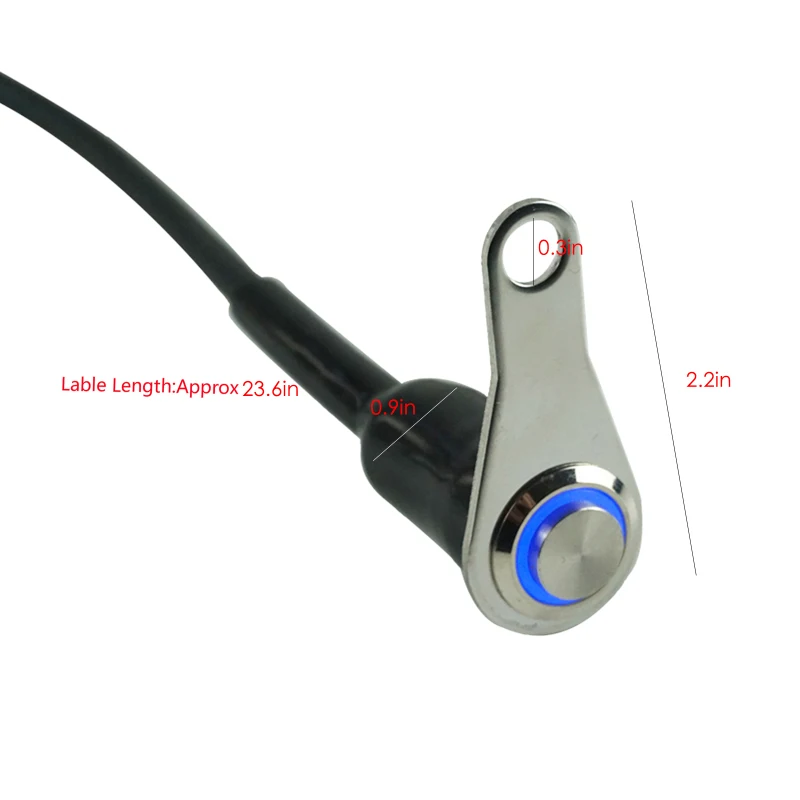 

1PC LED Motorcycle Light Handlebar Switch 3 Wire Mount Push Button 12V For ATV Scooter Quad Headlight Fog Light Motorcycle Parts