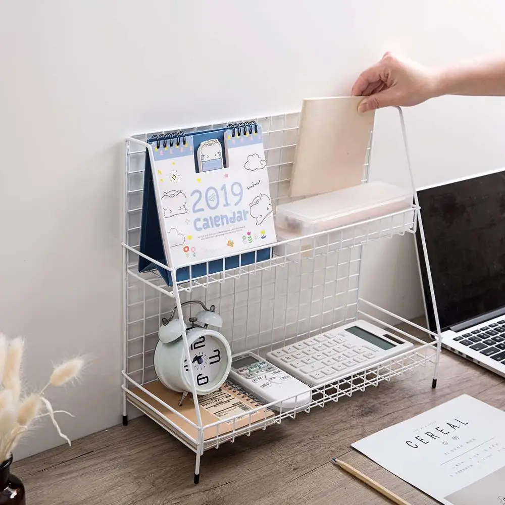 Подставка для специй двухслойная полка ванной комнаты дома и офиса настольный