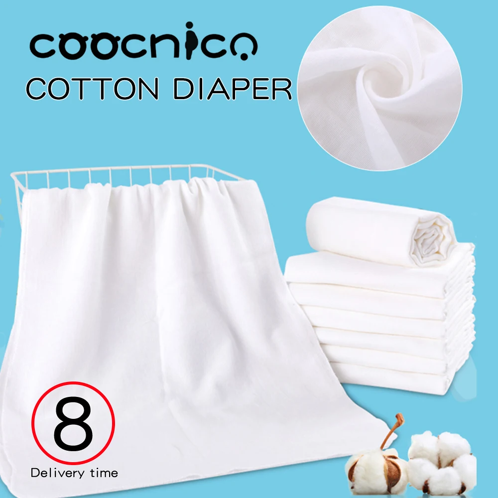 5/10pcs Reusable 100% Cotton Newborn Baby Muslin Burp Cloth Soft Gauze Nappy Squares Diaper Washable Ecological Blanket Towels | Мать и