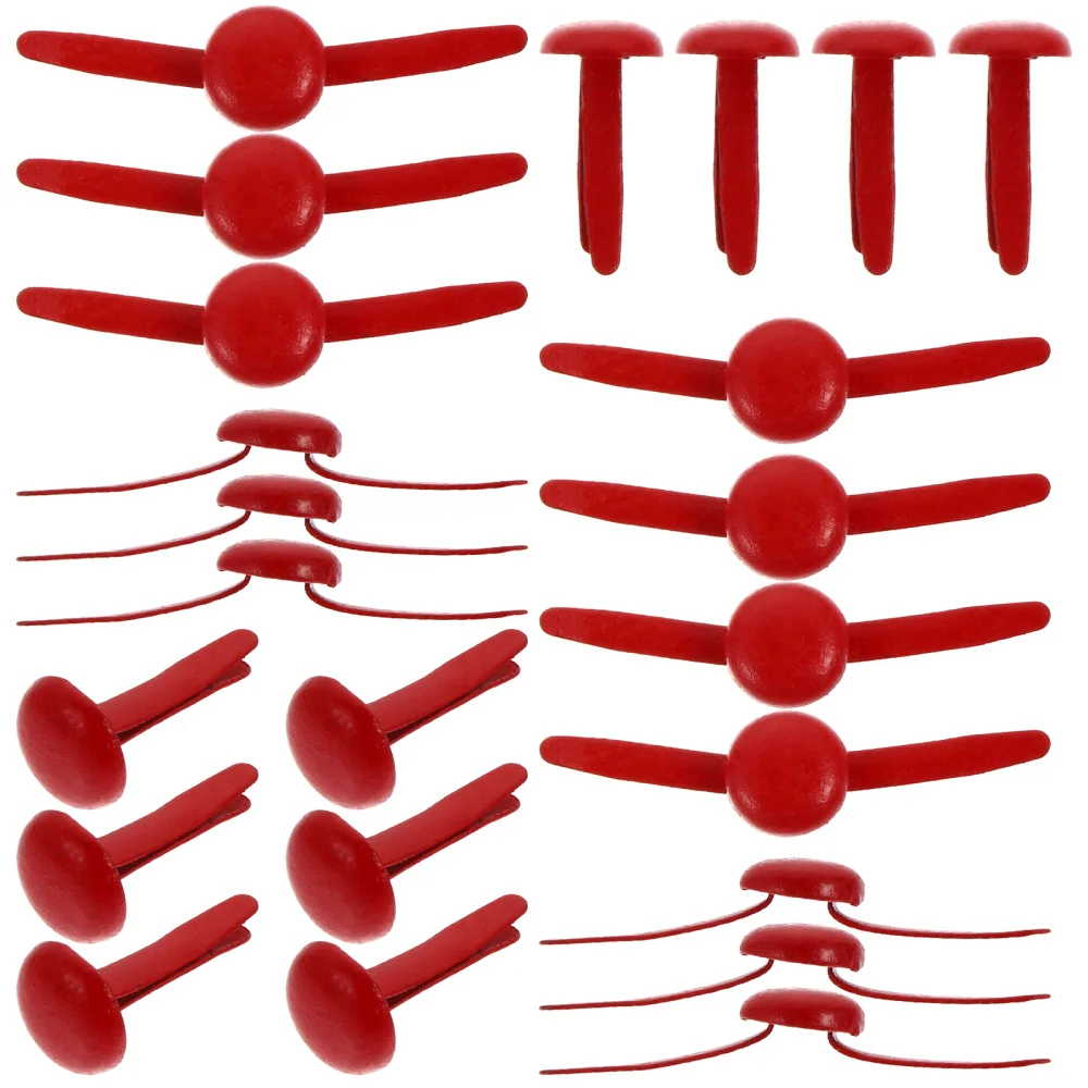 

200Pcs Mini Round Brads Safe Two-legged Horn Nails Children DIY Materials
