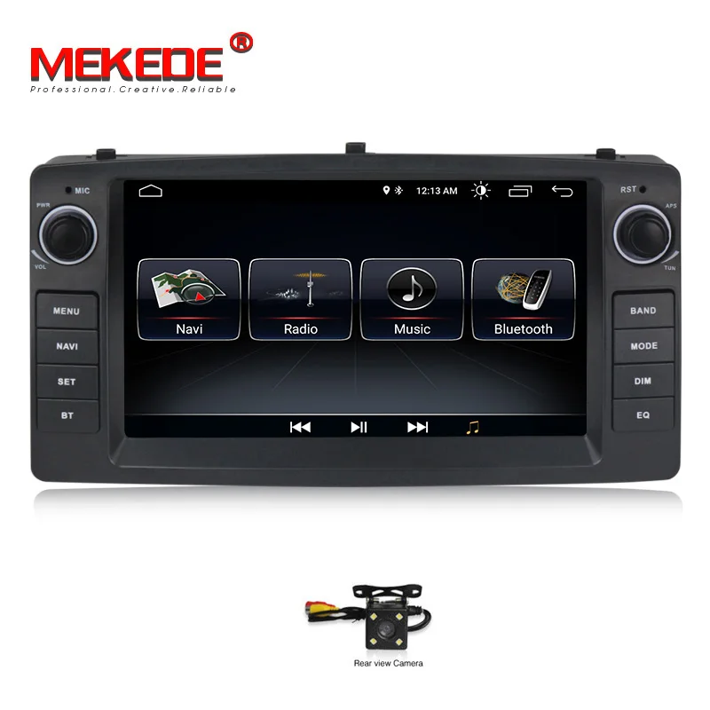 MEKEDE Android 9,1 автомобильное аудио-Радио Стерео dvd-плеер для LADA Vesta 2G ram 32G rom с gps-навигацией wi-fi-мультимедиа BT - Цвет: car dvd  camera