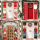 Баннер с Санта Клаусом, эльфом, Рождественские украшения для дома, с новым годом 2022, рождественские подарки, Рождество 2021