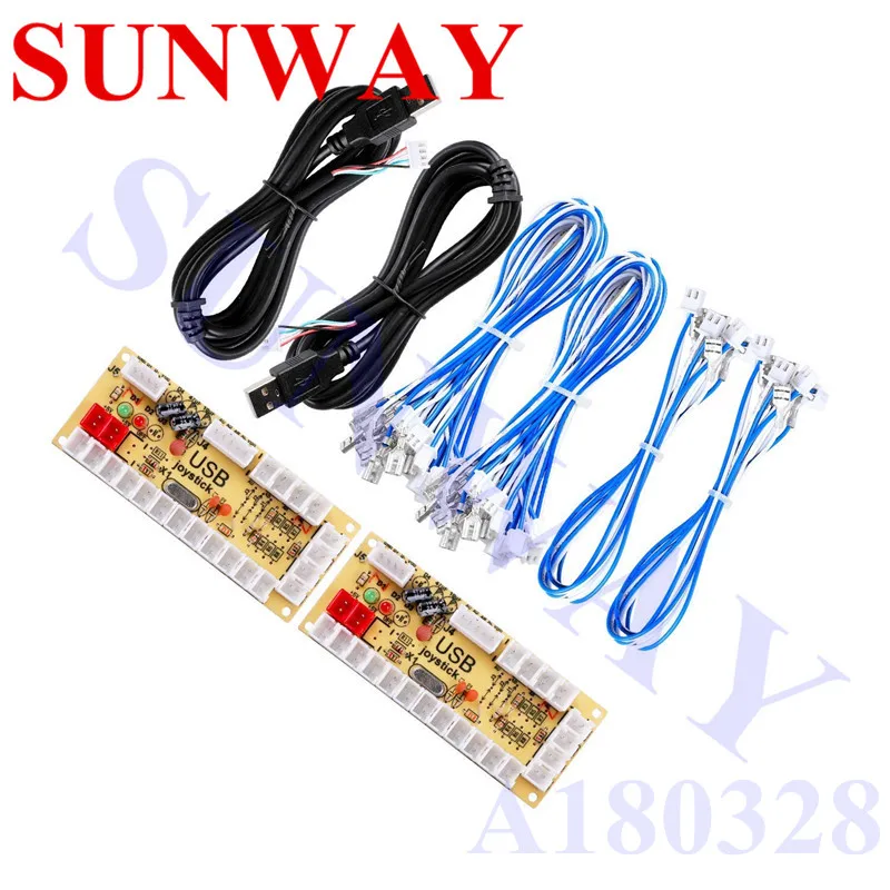 2X DIY Zero Delay Arcade USB энкодер ПК для джойстика Raspberry Pi и Jamma mame|Джойстики| |