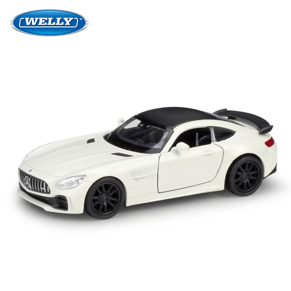 Модель автомобиля WELLY 1:36 Mercedes Benz AMG GT R из сплава модель литого под давлением