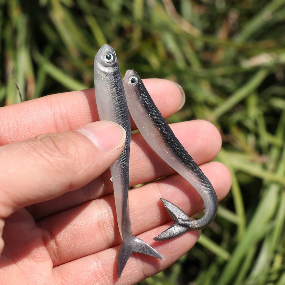 10 шт. мягкая резиновая рыболовная приманка 8 см/2 г | Спорт и развлечения