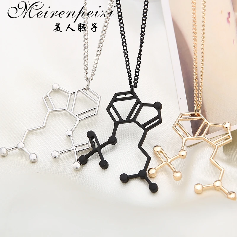 Женское ожерелье с подвеской в виде молекул | Украшения и аксессуары
