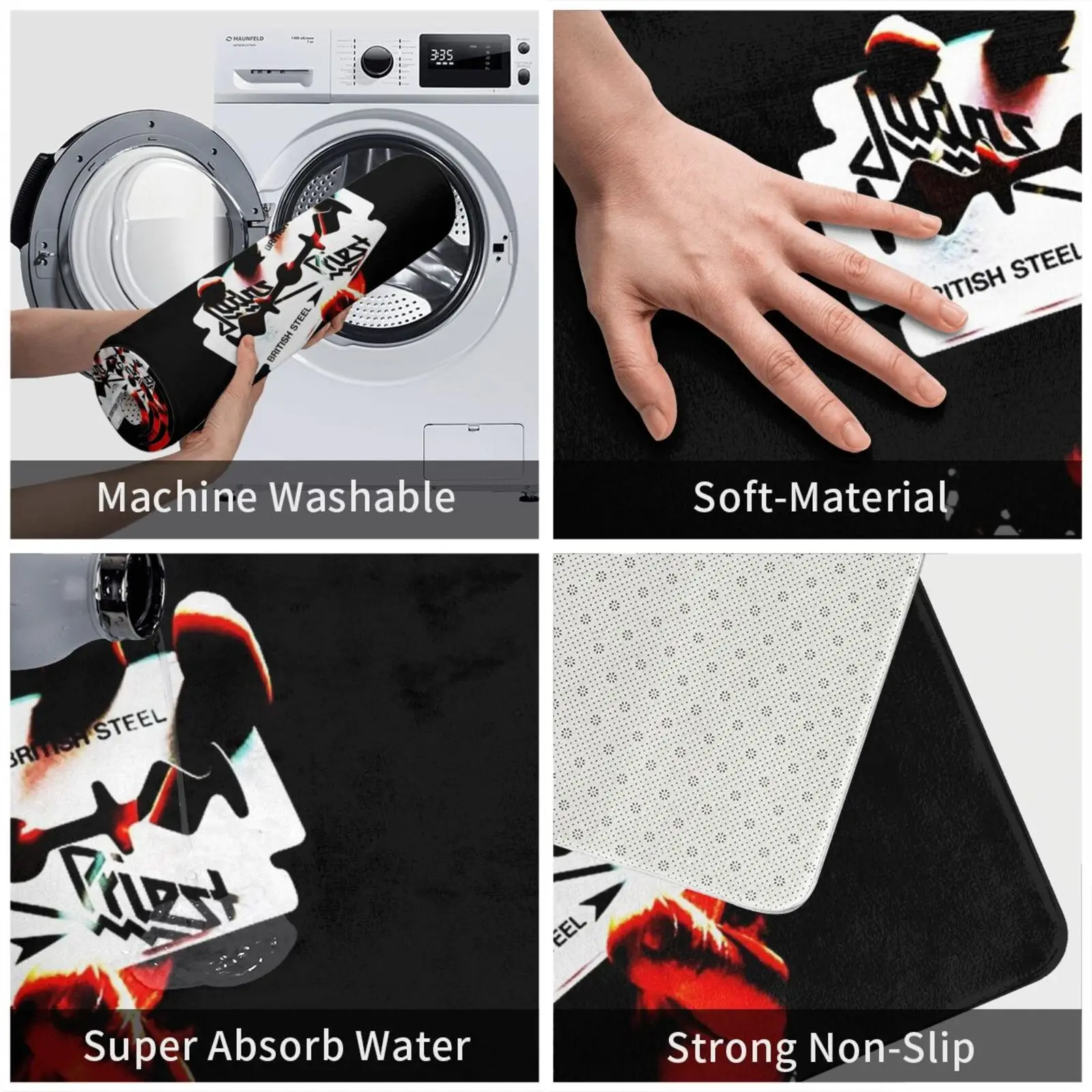 Коврик с надписью Take It Fastt коврик подушка Мягкий Нескользящий Judas священник да Band