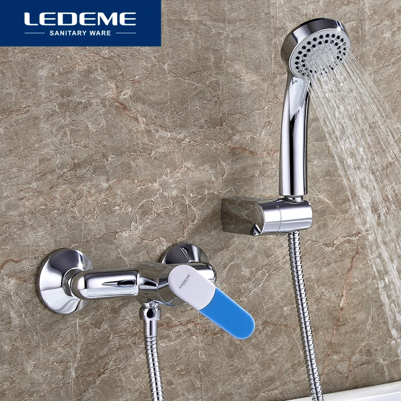 LEDEME Faucet L2053 Смеситель для душевой кабины Латунь Цвет: Хром | Обустройство дома