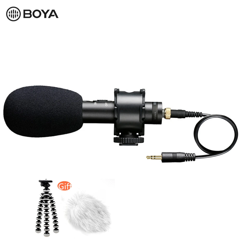 Оригинальный внешний аккумулятор BOYA профессиональный емкостный стереомикрофон