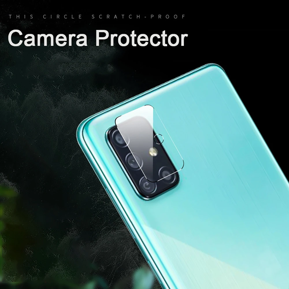3 в 1 стекло + чехол для Samsung Galaxy A51 защита экрана закаленное SM A515F Защитное
