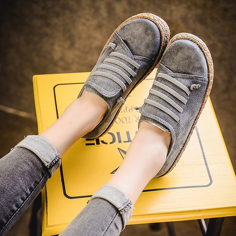 Женские лоферы на плоской подошве с закругленным мысом весну и осень 2020|ladies flats