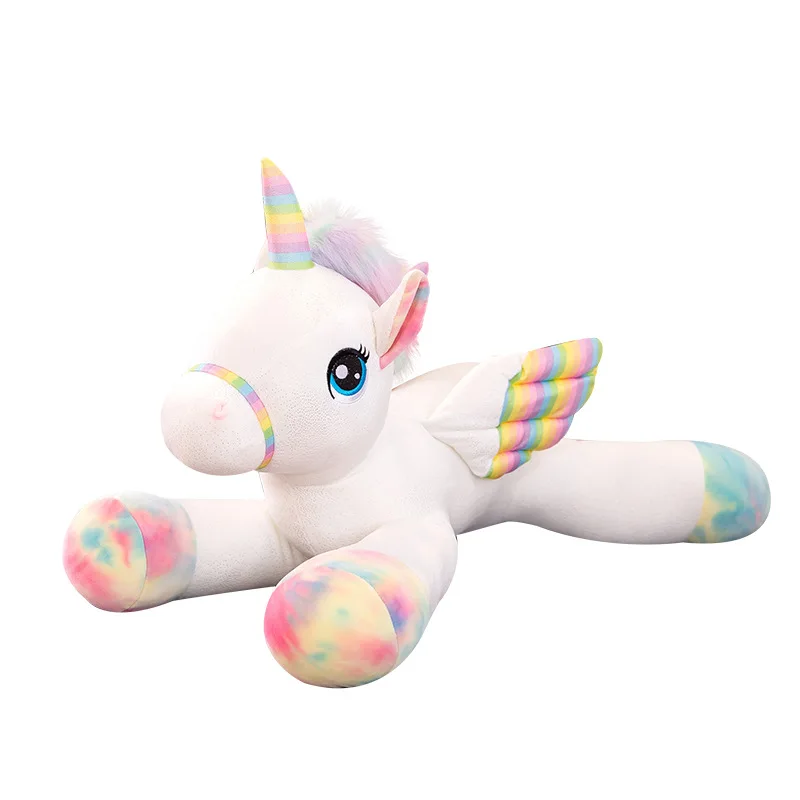 

Плюшевая игрушка, лежащий единорог, каваи, 45-80 см