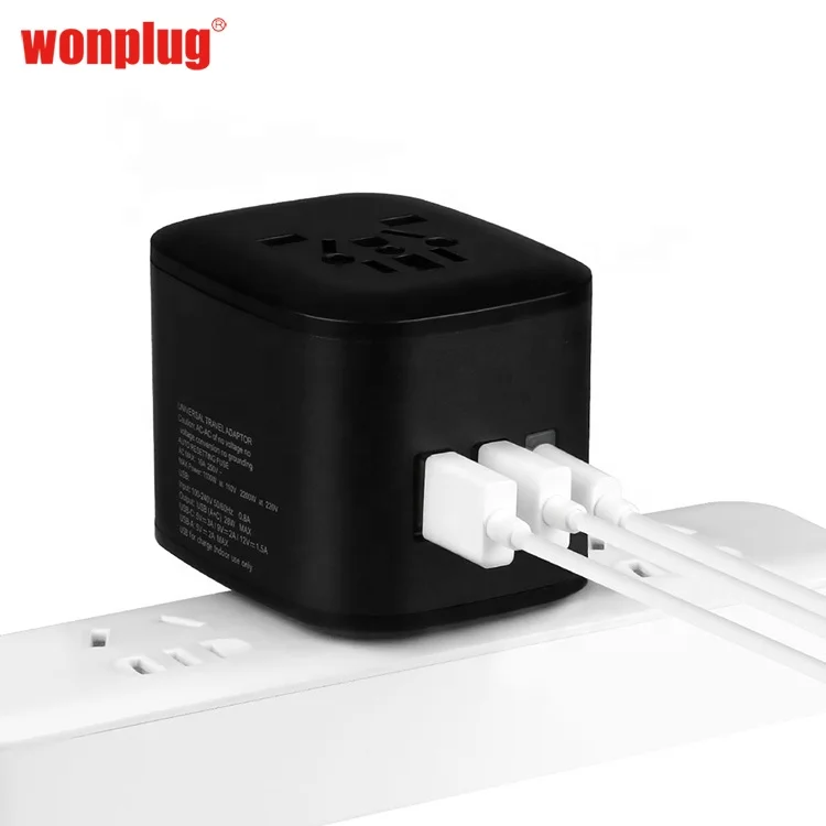 

Multiple usb Smart charger power world travel adaptor socket EU/AUS/UK/USA/JAPAN plug travel Universal Plug world adapter