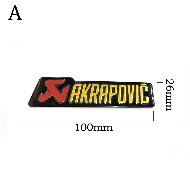 Алюминиевая термостойкая 3d-наклейка на выхлопную трубу мотоцикла наклейка для