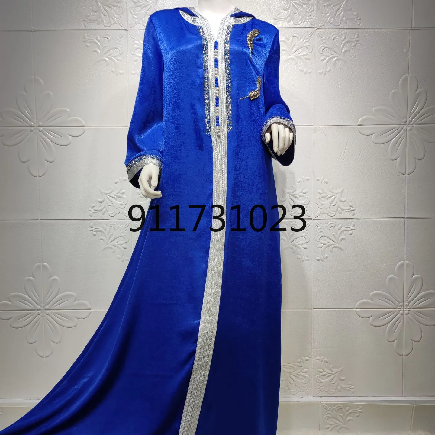 2021 летние модные стильные мусульманские женские платья с V-образным вырезом и