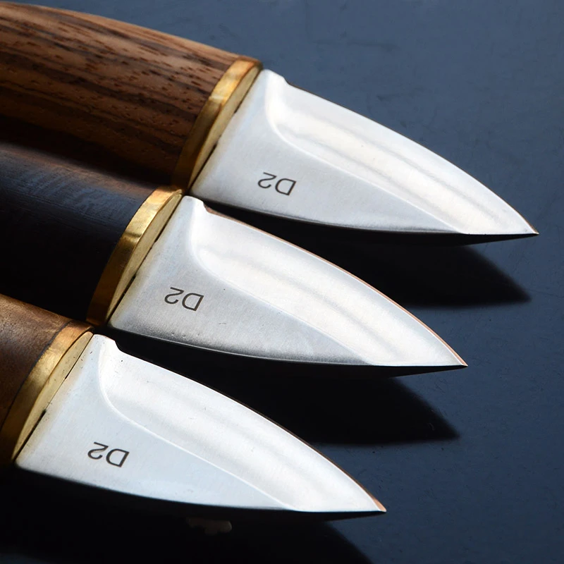 D2 стальной мини-нож с прямым лезвием и деревянной ручкой Ножи EDC инструменты для