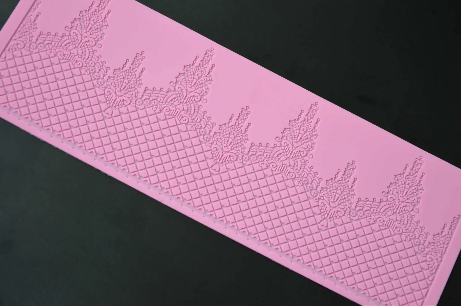 Новинка большой размер корона кружевной коврик помадка торт силиконовая форма