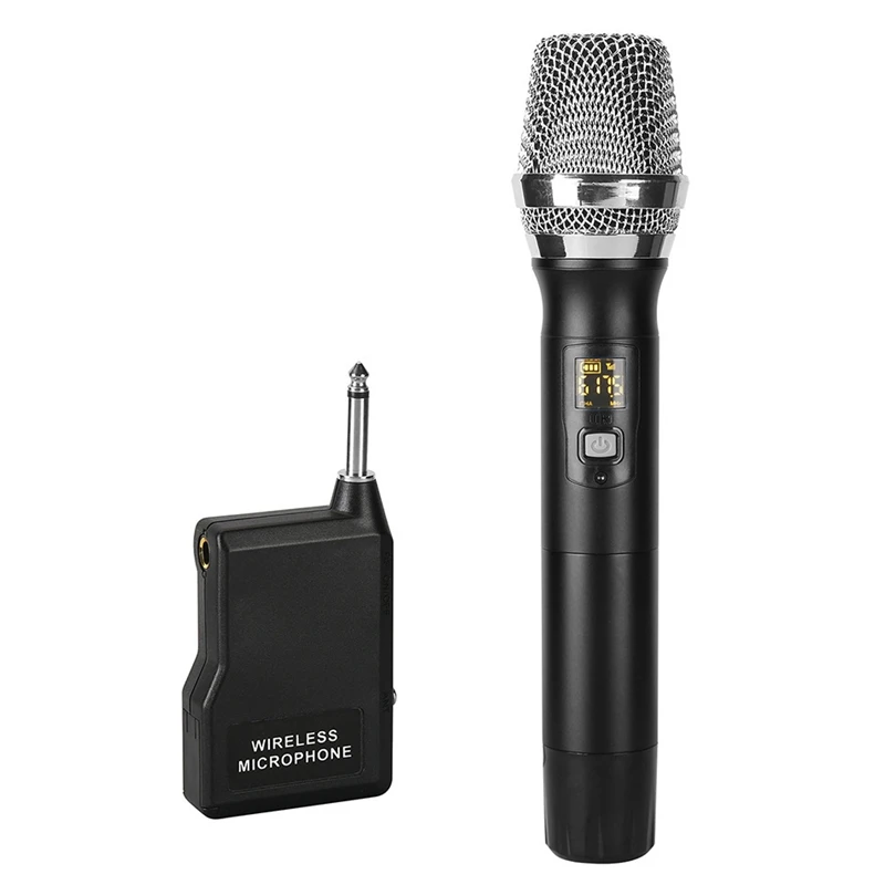 

Wireless Microphones Handheld Microphone Output Mini Portable Receiver PA Speaker Party Church Meeting Playing Use