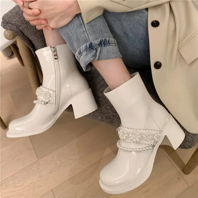 Punk Goth Mary Janes Women's Cow Leather Platform Ankle Boots Cuban Heel Lace Up Round Toe Oxfords 34 35 36 37 38 39 40