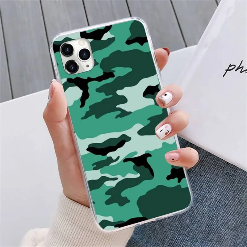 

Camouflage Pattern Camo military Army Phone Case For iphone 12 5 5s 5c se 6 6s 7 8 plus x xs xr 11 pro max mini