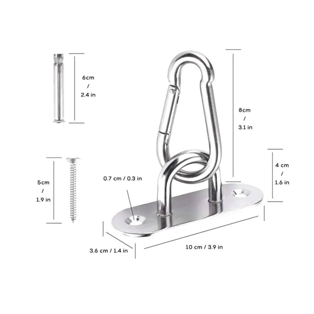 

Swivel Hook for Hammock Swing Chair Stainless Steel Hanging Seat Accessories Kit Hammock Chair Hanging Kit for Indoor