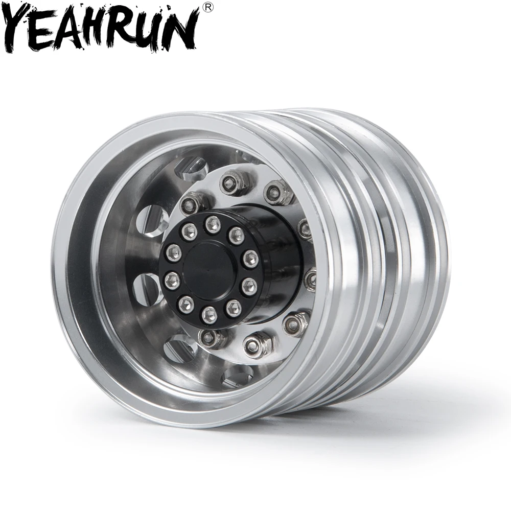 YEAHRUN 1/2/4 шт. металлический задний обод ступицы 10 спиц для 1:14 Tamiya прицеп трактор